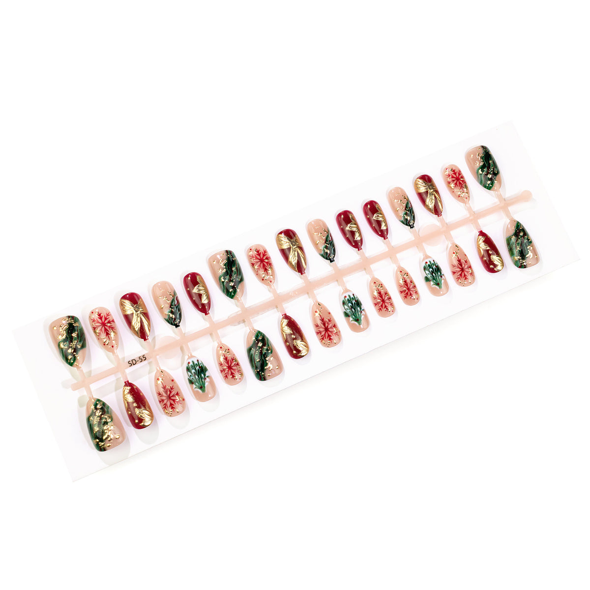 Festliches winterliches Druck-Nagelkunst-Set Brehn 1790636457
