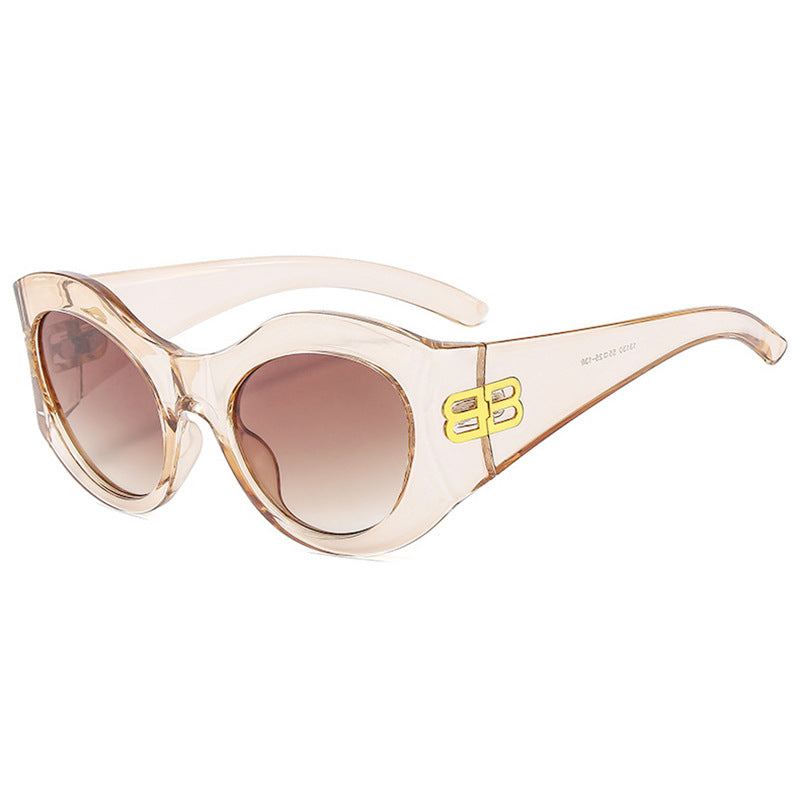 Damen Designer Cat-Eye Sonnenbrille mit elegantem Profil und UV-Schutz Brehn