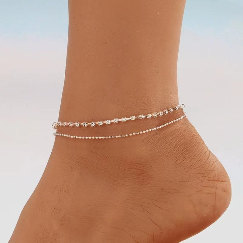 Elegante doppellagige Knöchelkette Brehn
