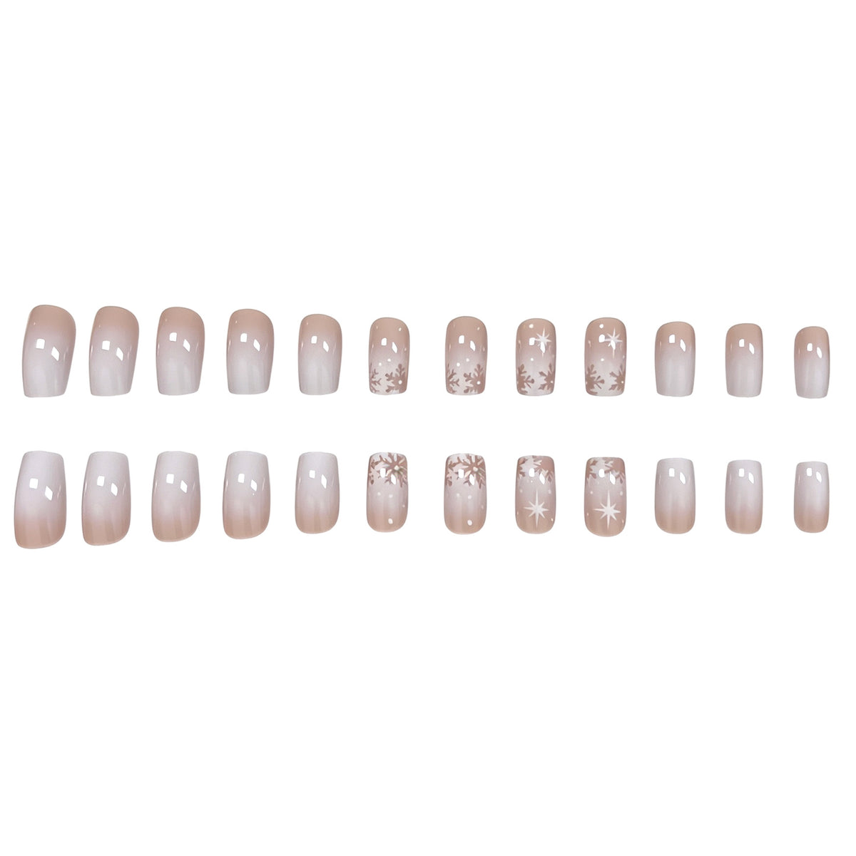 Elegante Frosted Winter Nagelkunst Verbesserungen Brehn