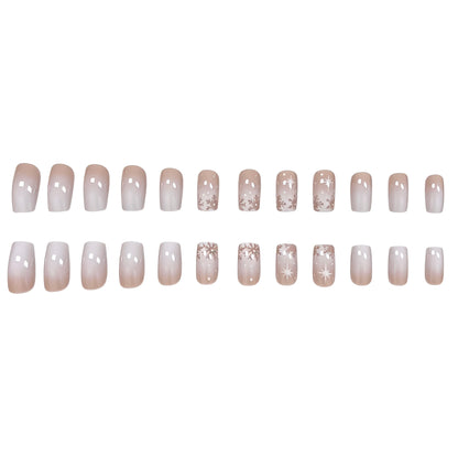 Elegante Frosted Winter Nagelkunst Verbesserungen Brehn