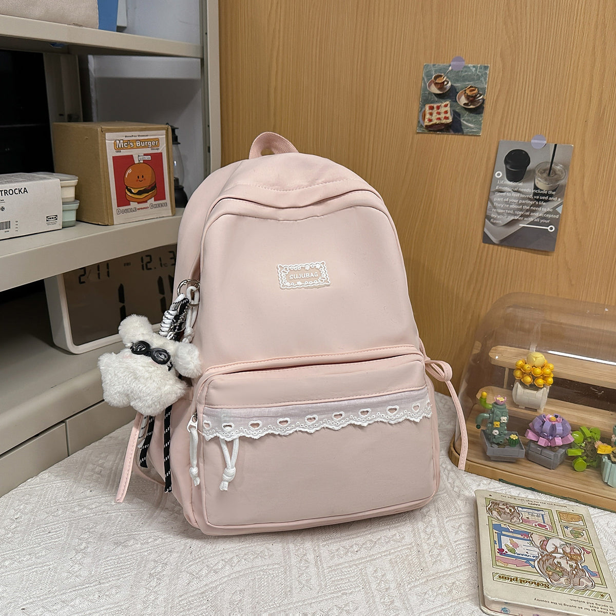 Stylischer kompakter Mini-Rucksack mit niedlichen Akzenten Brehn