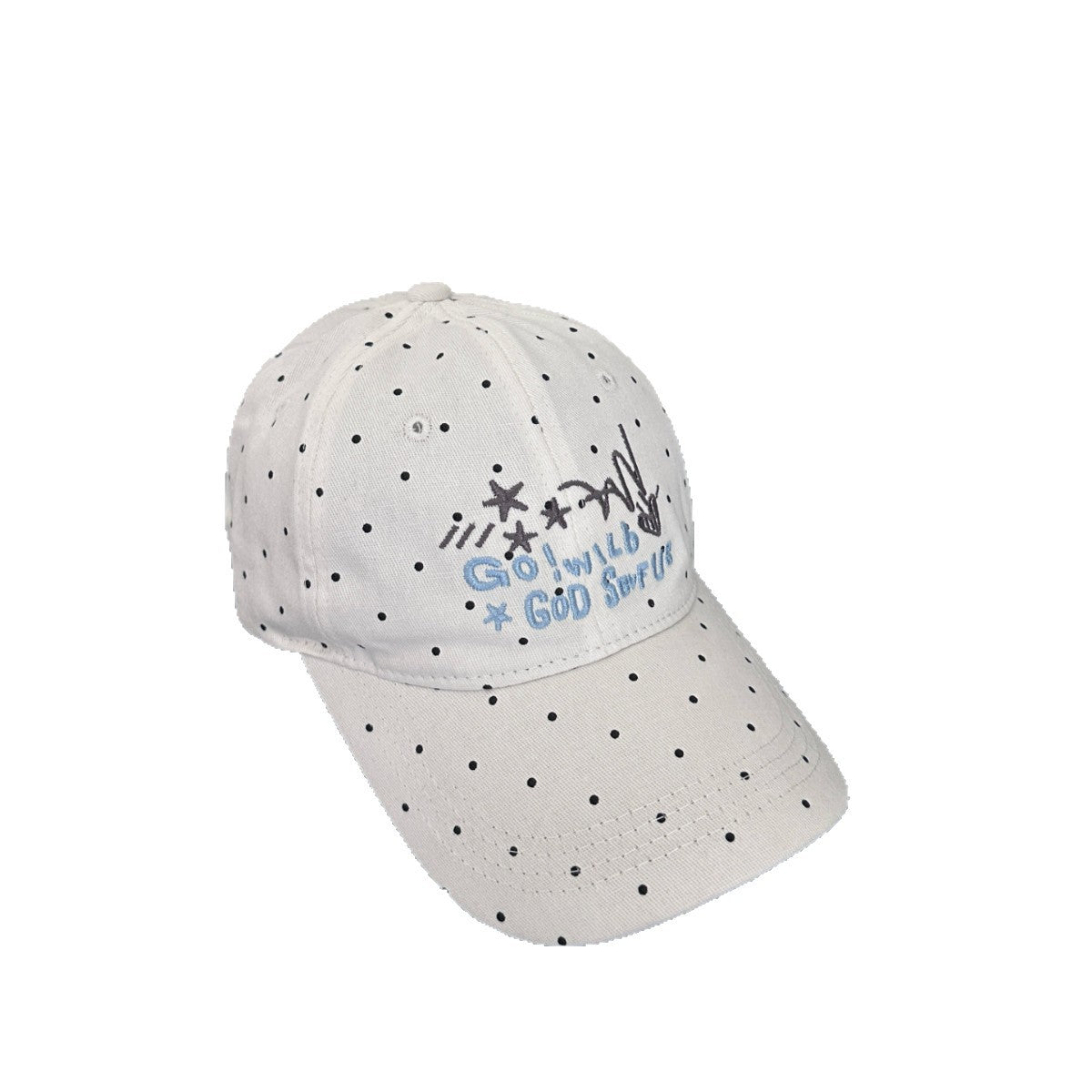 Damen Trendy gepunktete bestickte Baseballmütze Brehn