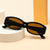 Damen moderne Sonnenbrille mit einzigartigem goldenem Rahmen Brehn