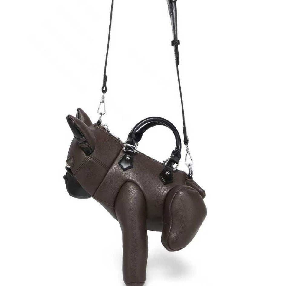 Skurrile hundeähnliche Handtasche