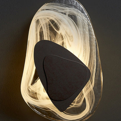 Künstlerische Wandlampe