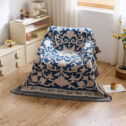 Künstlerische Jacquard-Wurfdecke
