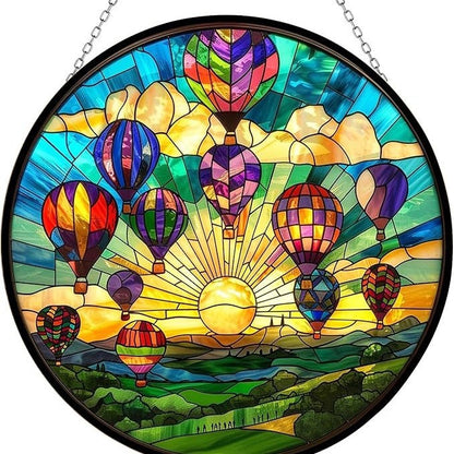 Buntglas Phönix Wandkunst Brehn
