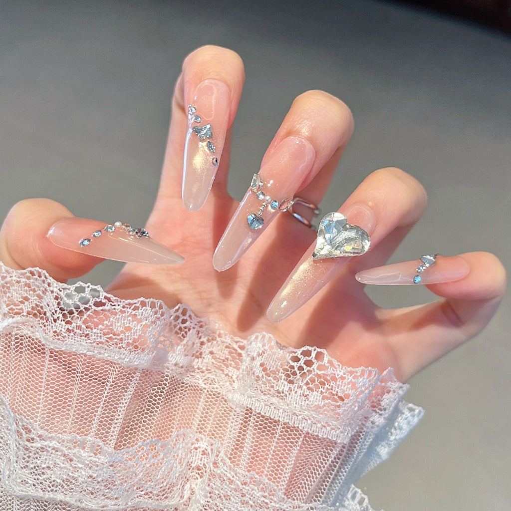 Glamourös Dekorativer Press-On Nagelset Brehn