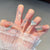 Glamourös Dekorativer Press-On Nagelset Brehn