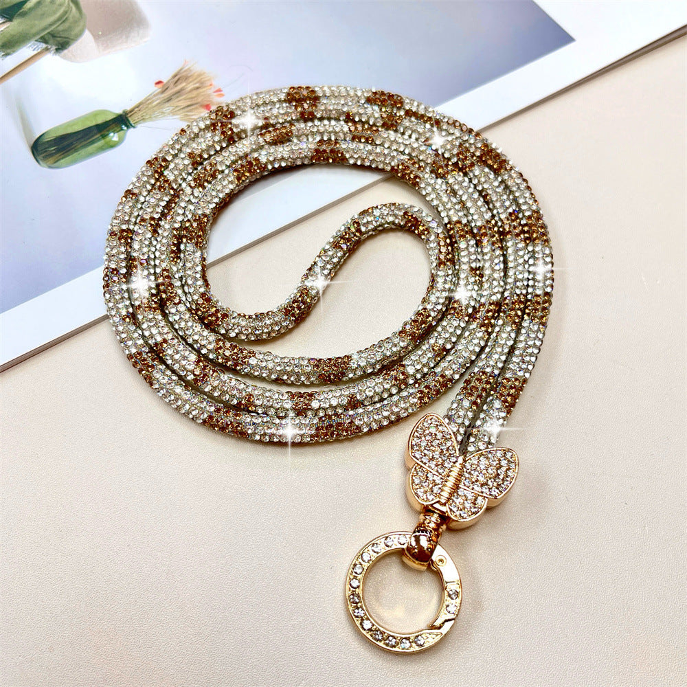 Rhinestone-besetzte Telefon-Lanyard Brehn