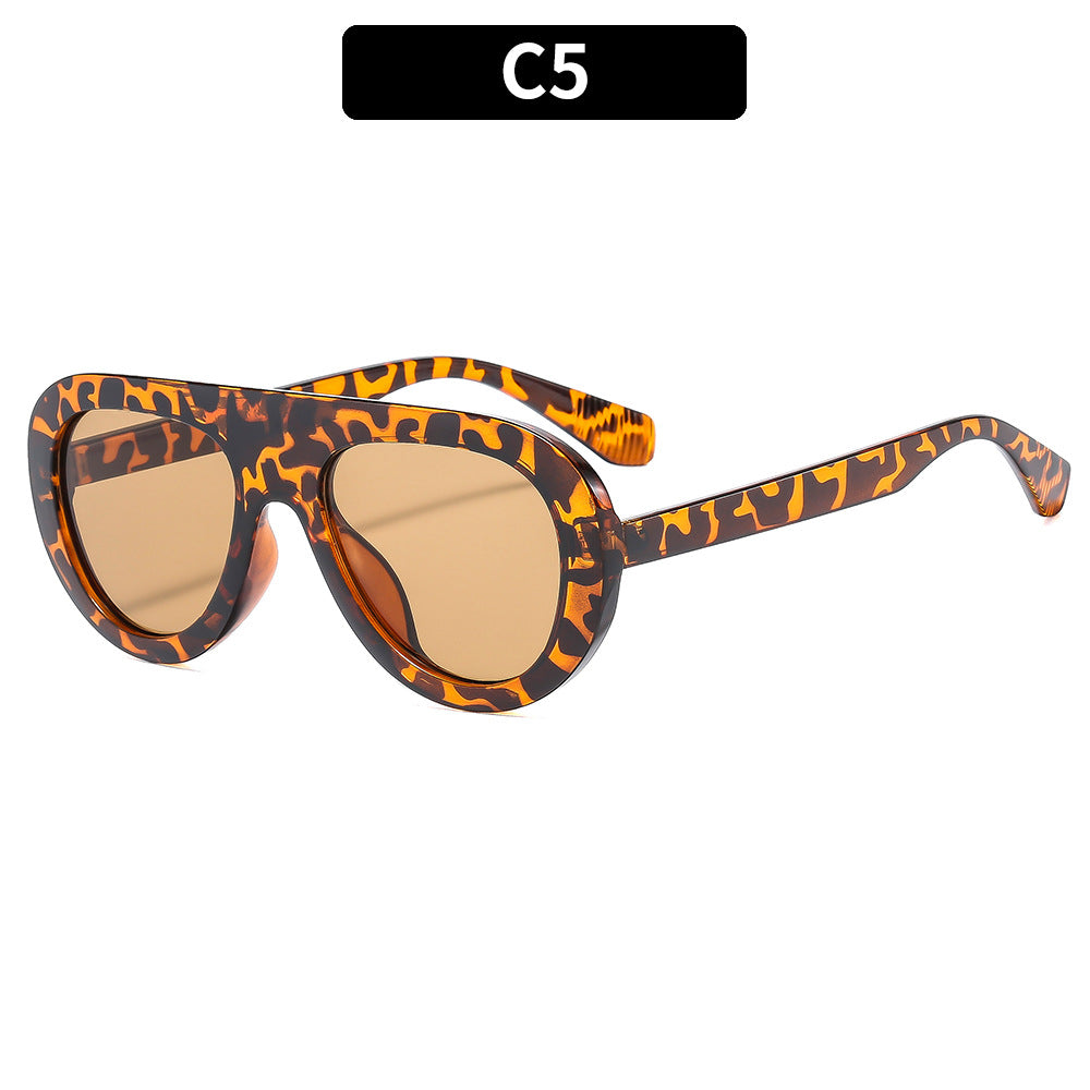 Modische Übergroße Schild Sonnenbrille