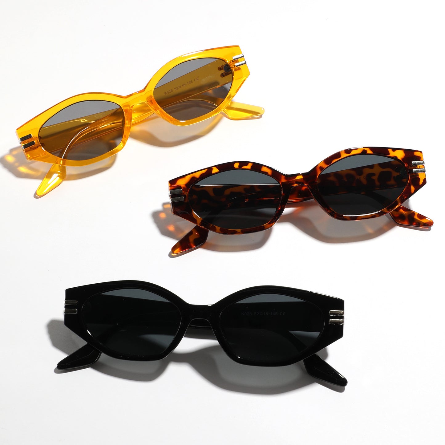 Damen geometrische Sonnenbrille im ikonischen Design Brehn