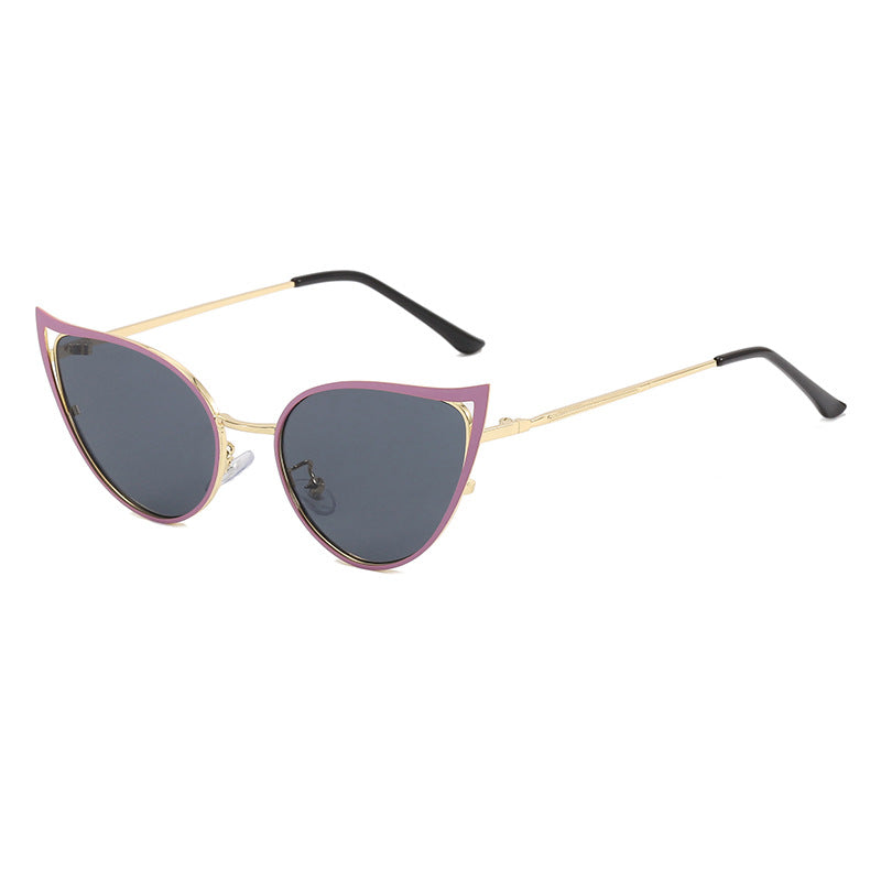 Damen Cat-Eye Sonnenbrille mit elegantem Metallrahmen und UV-Schutz Brehn