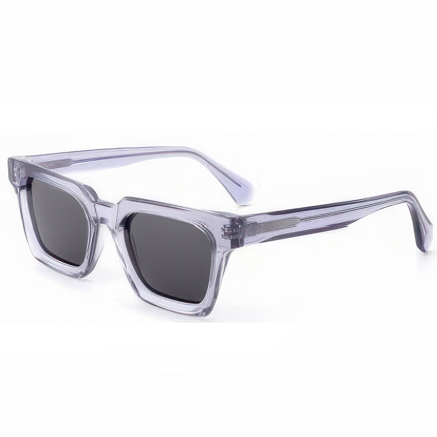 Damen stylische Sonnenbrille im modernen Design mit robustem, transparenten Rahmen Brehn