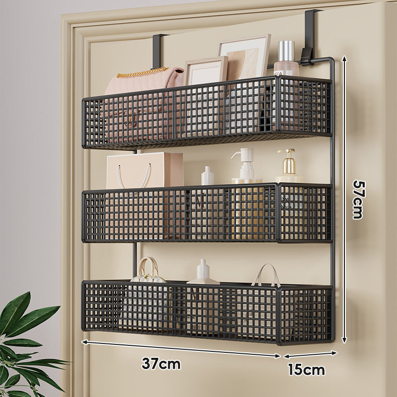 Über-Tür hängender doppelter belüfteter Mesh-Speicherkorb-Organizer mit Haken