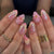Elegantes Blumen Press-On Nail Art Set Brehn
