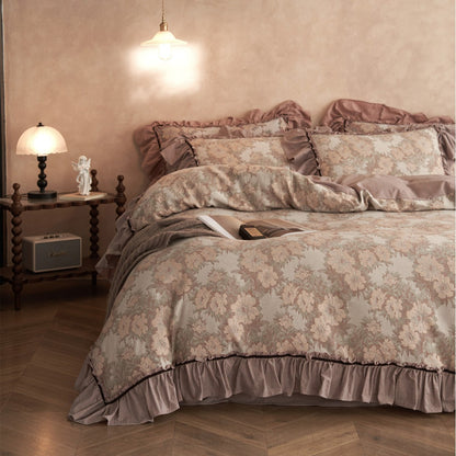 Rüsch Floral Jacquard Bettbezug Set