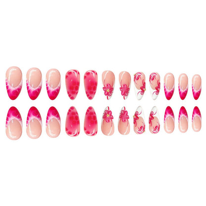 Künstlerische Blumen Stiletto Nagelkunst Brehn