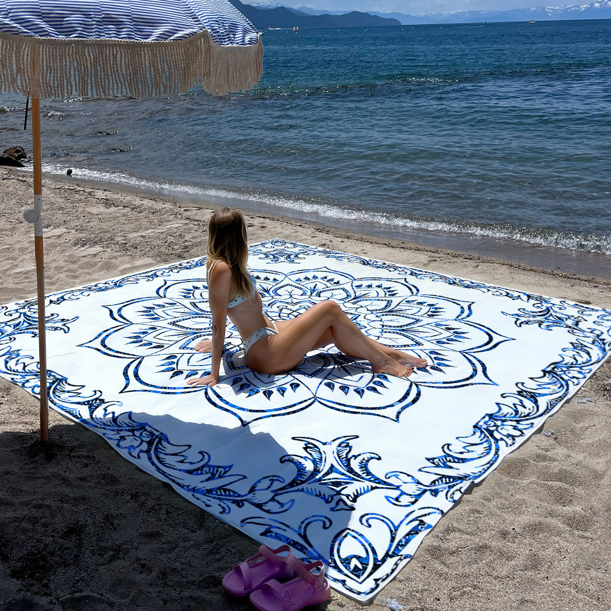 Mandala Design Strandmatte Brehn