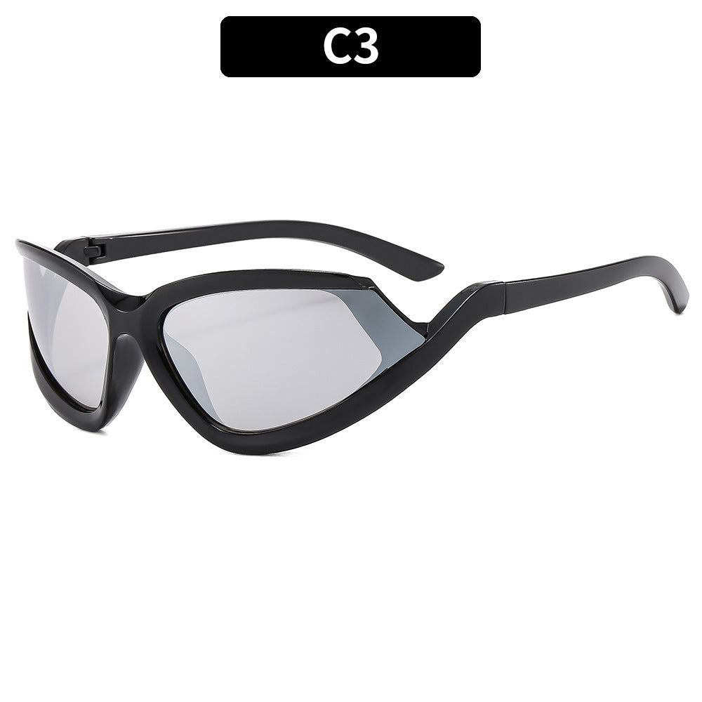 Sportliche Katzenaugen-Sonnenbrille