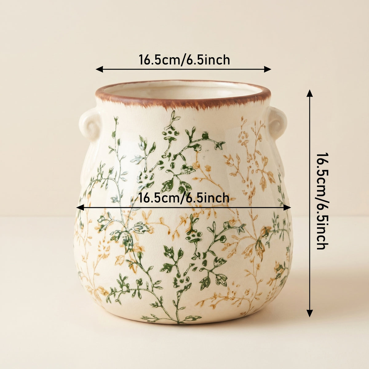 Handgefertigter Keramik Blumentopf Brehn