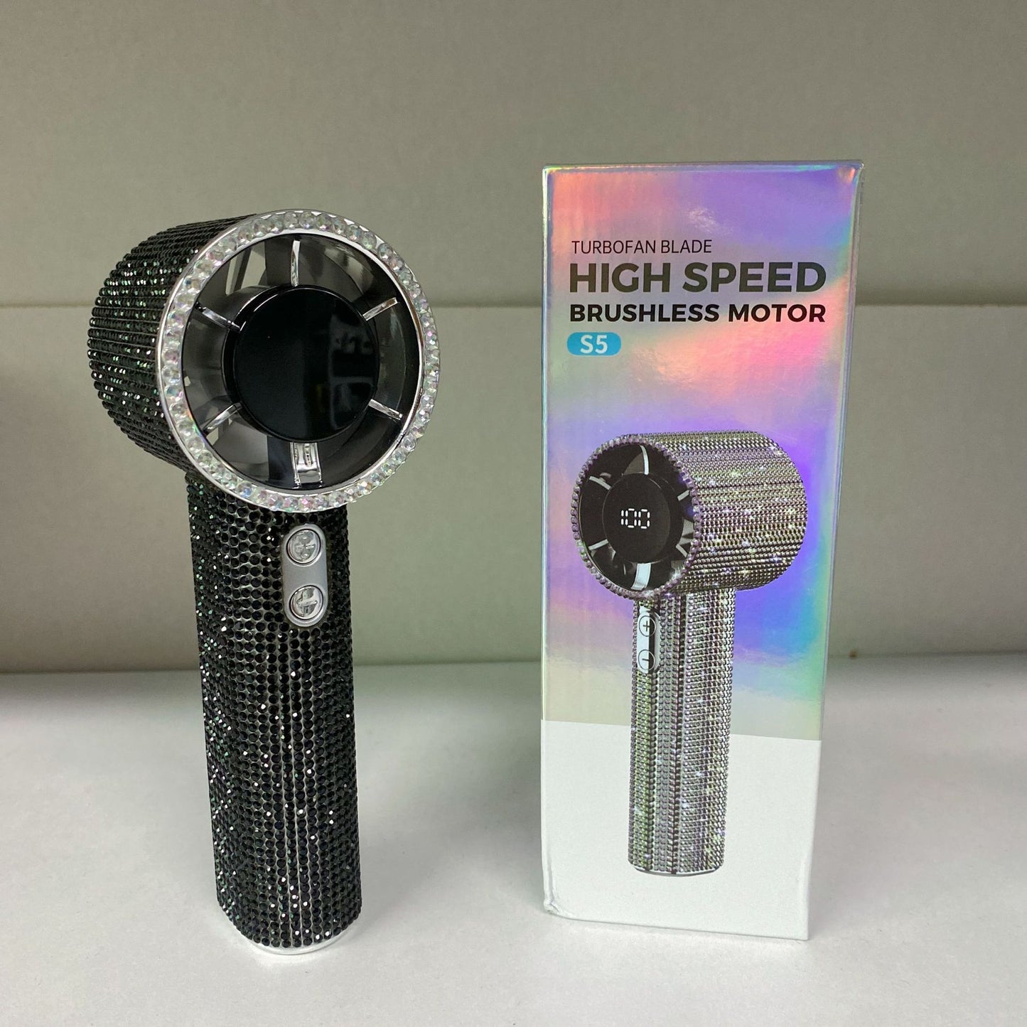 Damen Hochleistungs-Handheld-Fön mit brillanten Akzenten Brehn