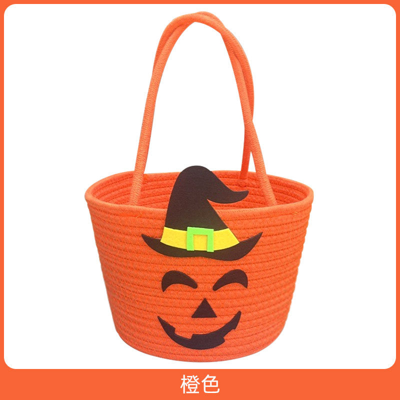 Damen Halloween Korb mit Zauberhut-Motiv Brehn