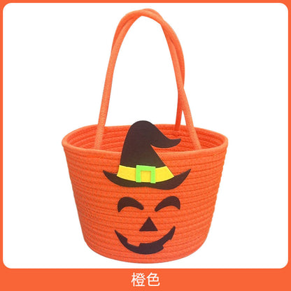 Damen Halloween Korb mit Zauberhut-Motiv Brehn
