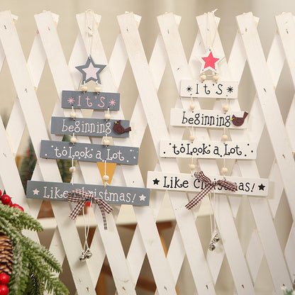 Dekoratives Holzschild mit Weihnachtsgruß Brehn