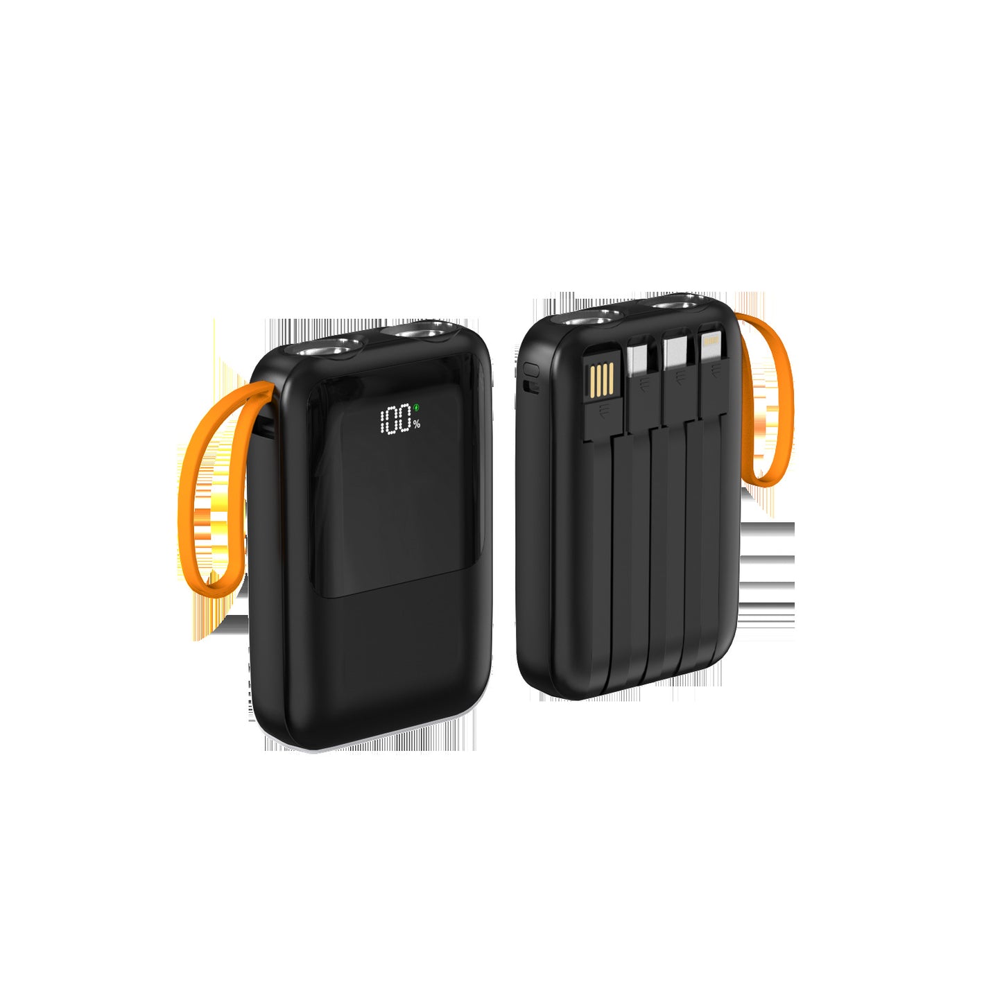 Tragbare Powerbank mit Vielseitigen Ladeanschlüssen und Led-Anzeige Brehn