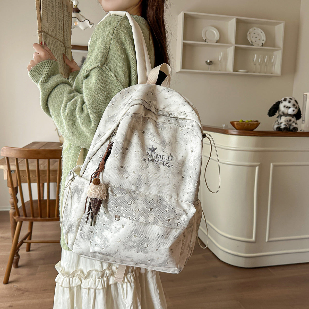 Stylische Sternen-Print Rucksack Brehn