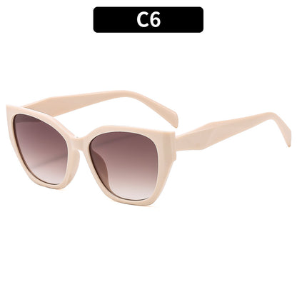 Modische Oversized Katzenaugen-Sonnenbrille