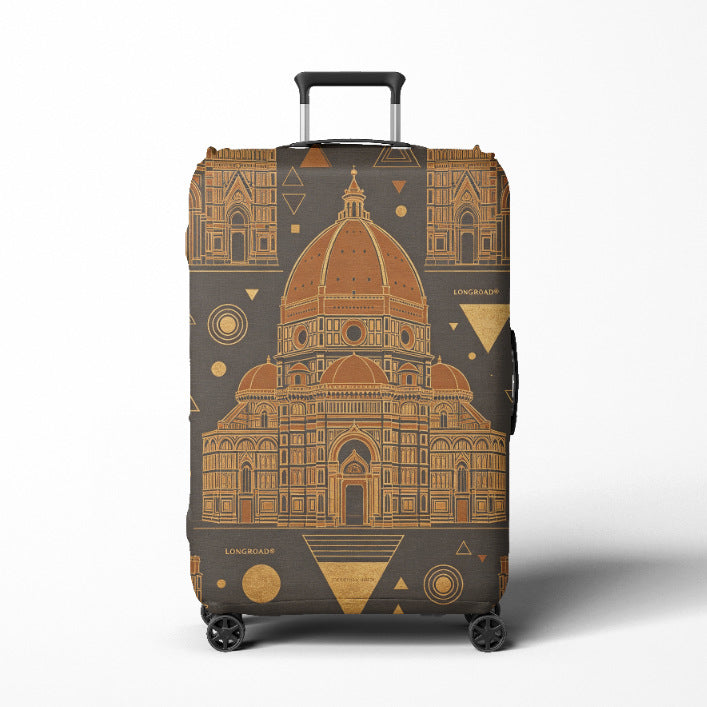 Damen Reise-Trolley Brehn mit elegantem barockem Muster