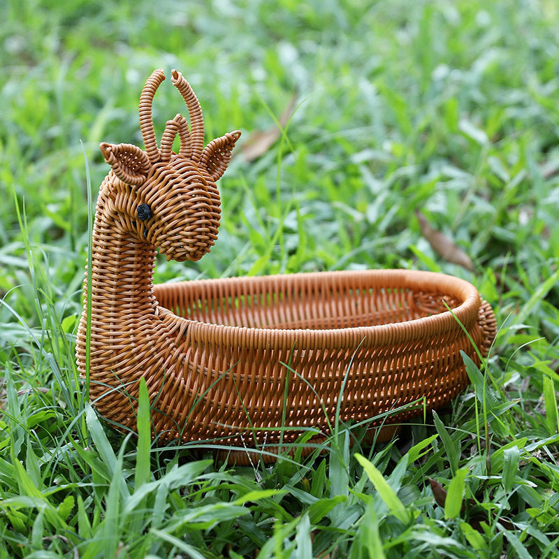 Unisex Geflochtener Dekorationskorb in Entenform Brehn