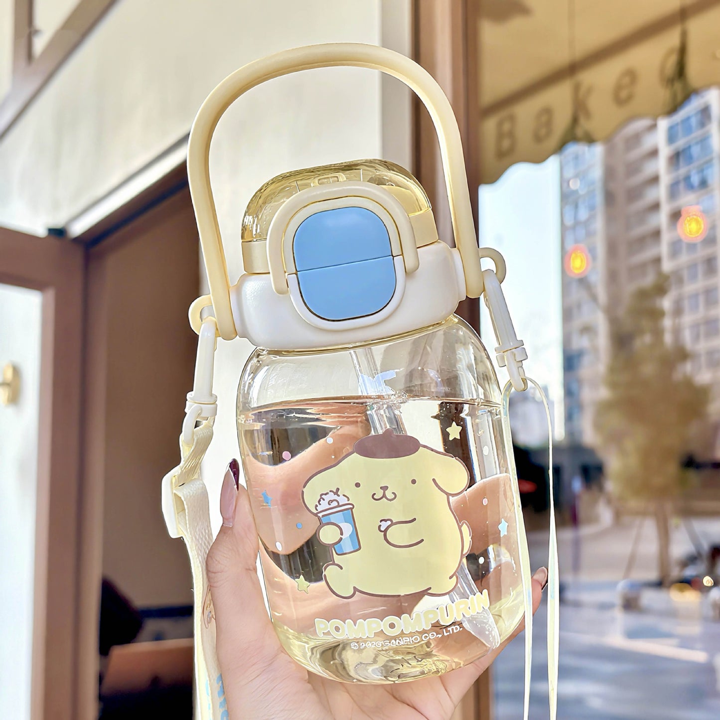 Damen Praktische Trinkflasche mit ergonomischem Griff Brehn