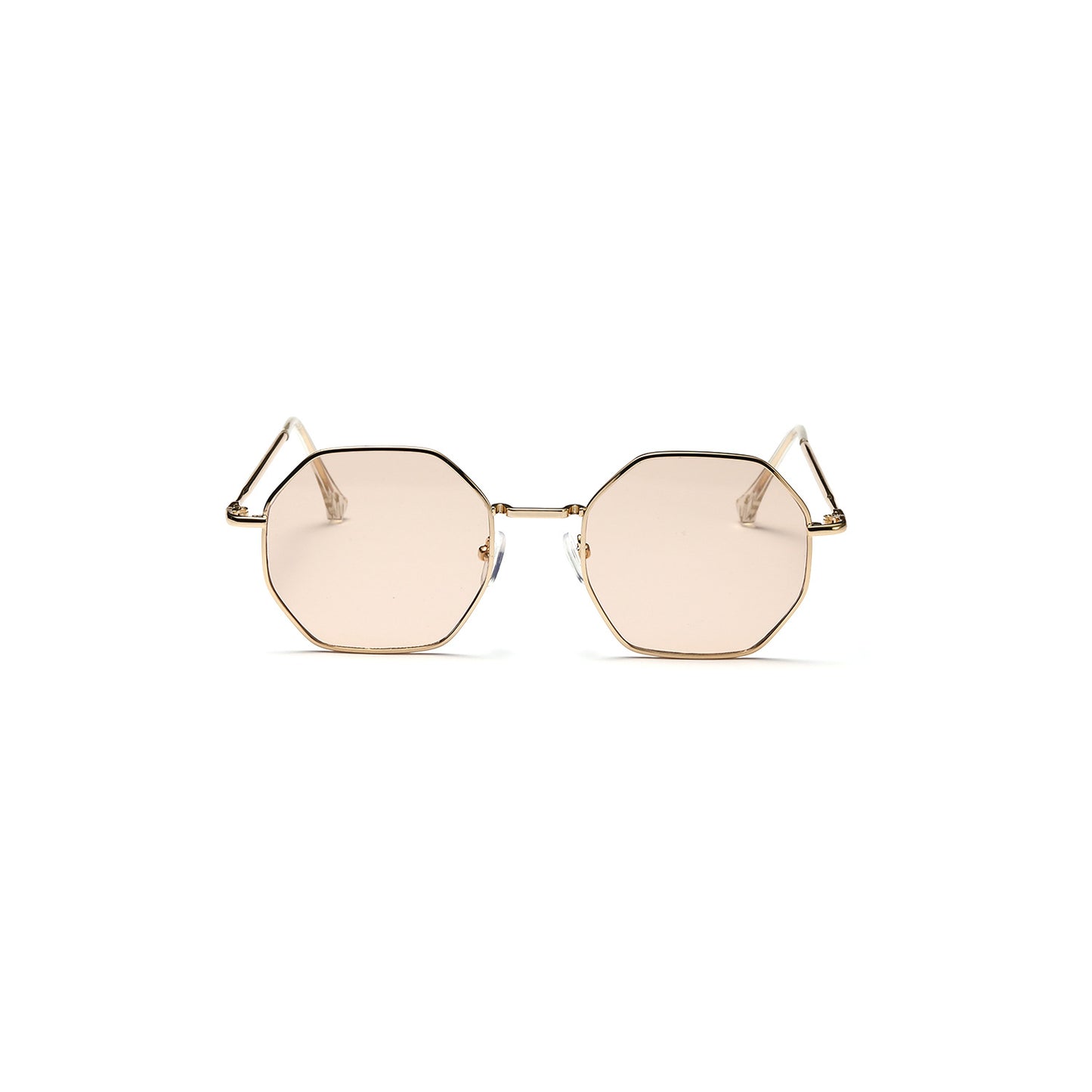 Damen octagonale Sonnenbrille mit eleganten Metallakzenten Brehn