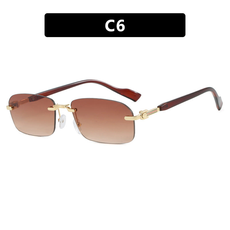 Damen Sonnenbrille mit elegantem Metallrahmen und stilvollen Holzdetails Brehn