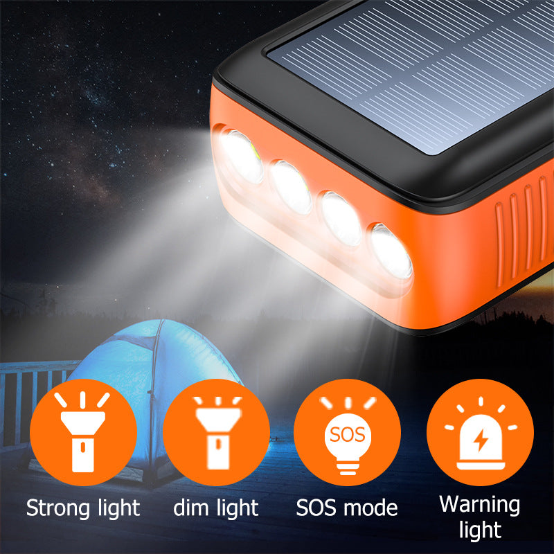 Solar Powerbank mit Multifunktionalen LED-Leuchten Brehn