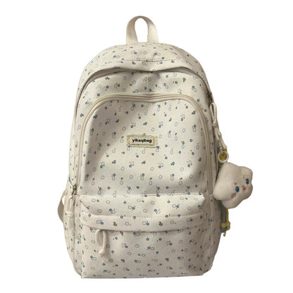 Blumenmuster Multi-Compartt Rucksack Brehn