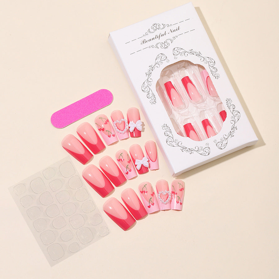 Falsche Nägel Set mit romantischen Designs Brehn