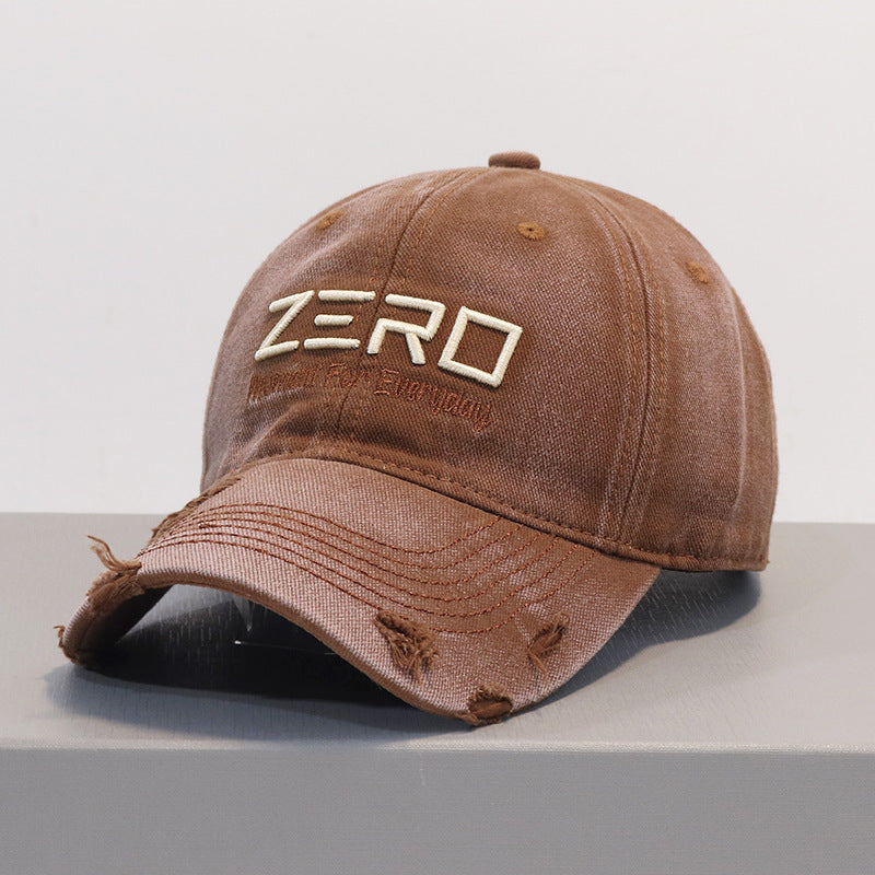 Herren Distressed Baumwoll Baseball Cap Brehn 1784270076