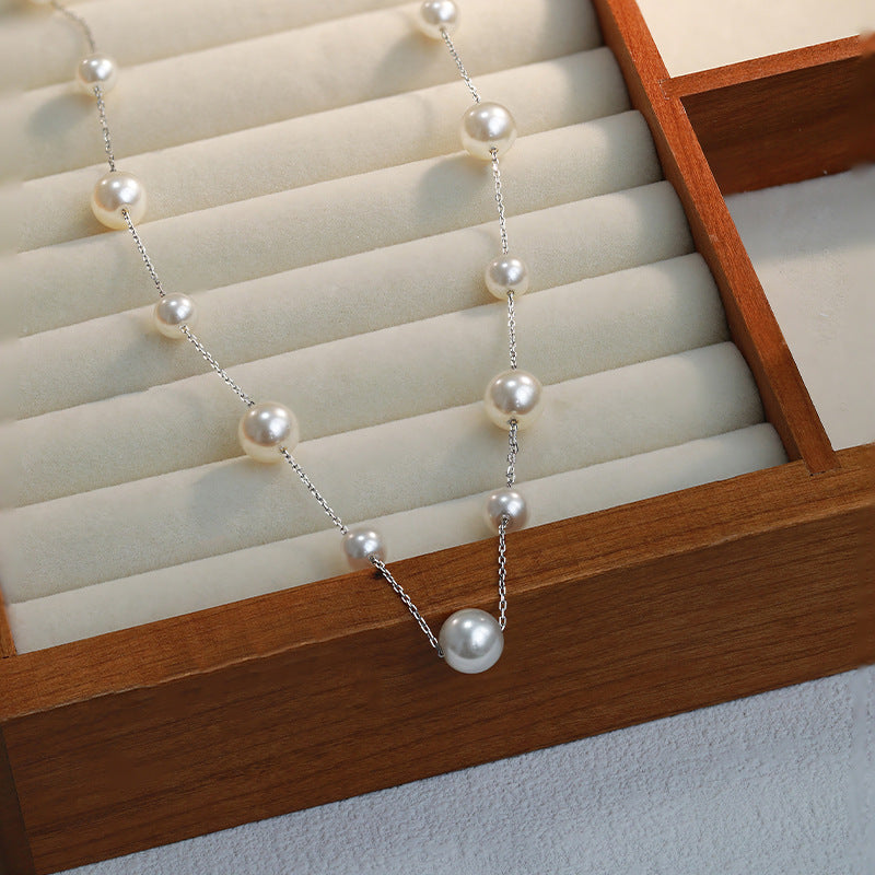 Perlen-Drop-Lariat-Halskette Brehn