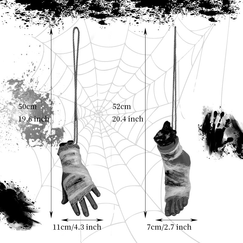 Dekorative hängende Horror-Hand-Requisiten Brehn