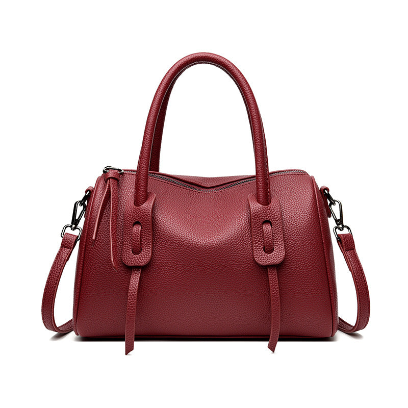 Texturierte Leder-Wochenendtasche Brehn