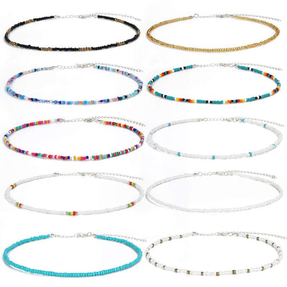 Buntes Perlen-Choker-Halsband Brehn