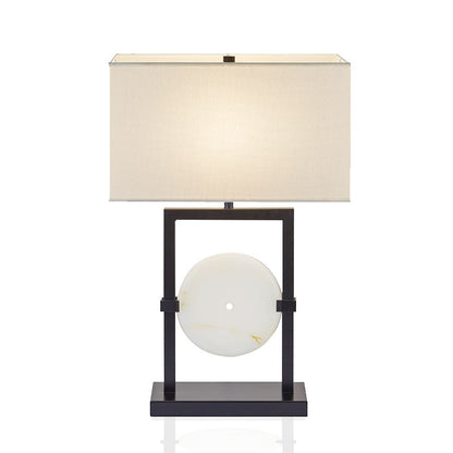 Zeitgenössische Tischlampe mit elegantem geometrischen Design
