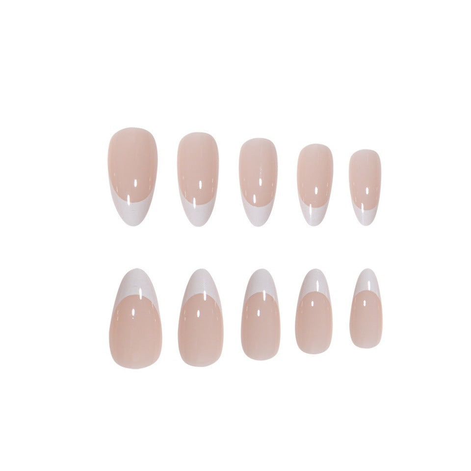 Elegantes French Tip Press-On Nail Set Brehn