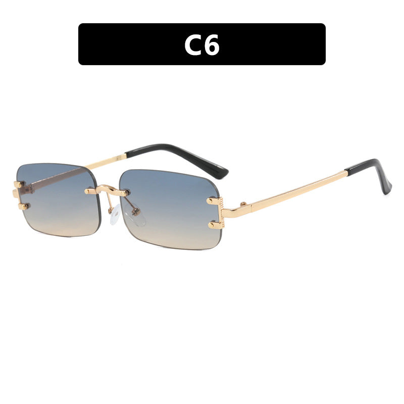 Damen quadratische Sonnenbrille mit hochwertigem Metallrahmen Brehn