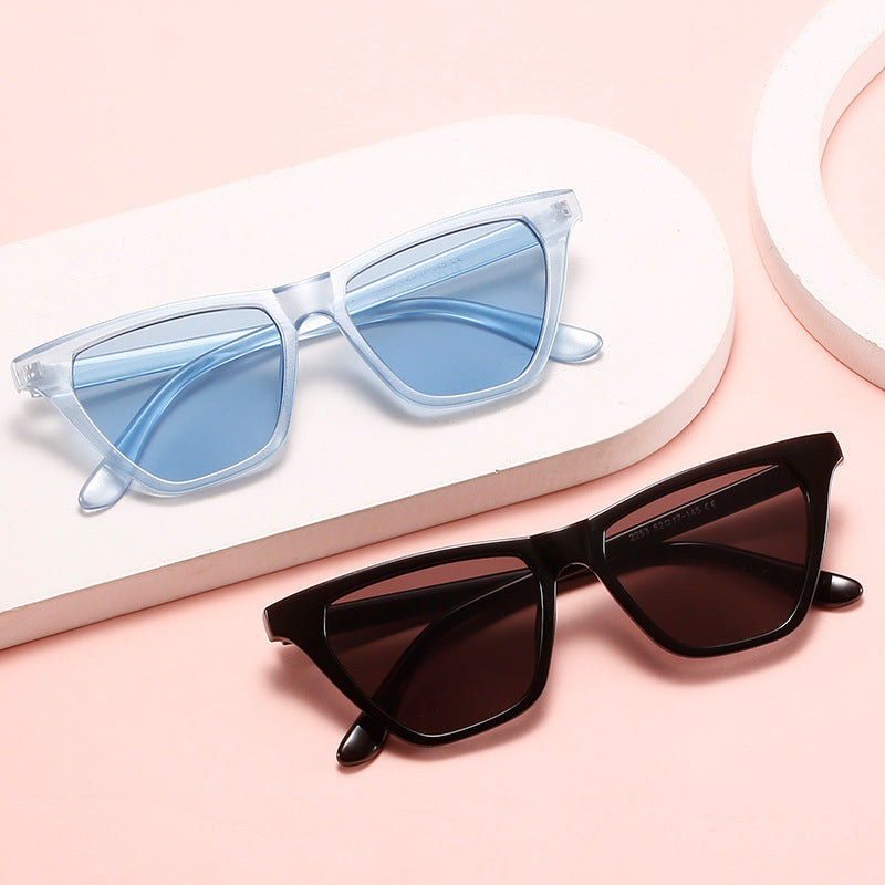 Damen Cat-Eye Sonnenbrille mit innovativem transparentem Rahmen Brehn